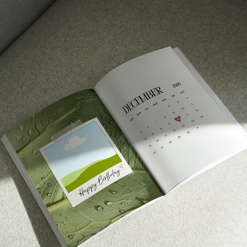 BOTANICAL MUSE - Verjaardagsboek template - Seven Four Templates