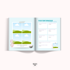 OCEAN BREEZE -  21 diner boek - Seven Four Templates