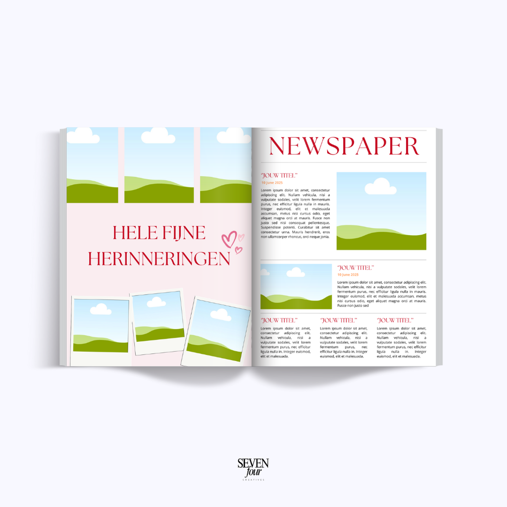 CON AMORE -  21 diner boek - Seven Four Templates