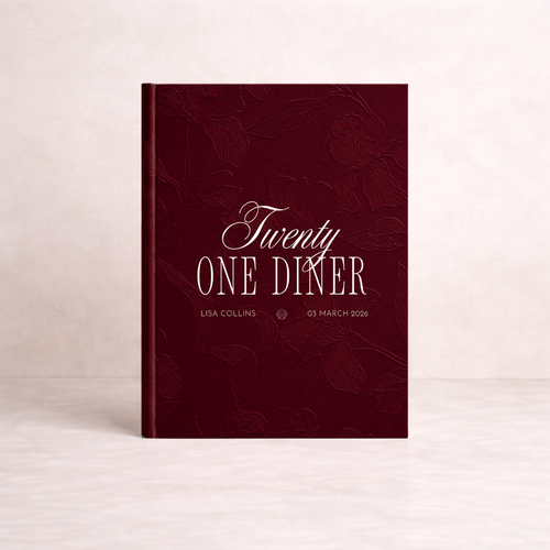 BURGUNDY BLUSH -  21 diner - Seven Four Templates
