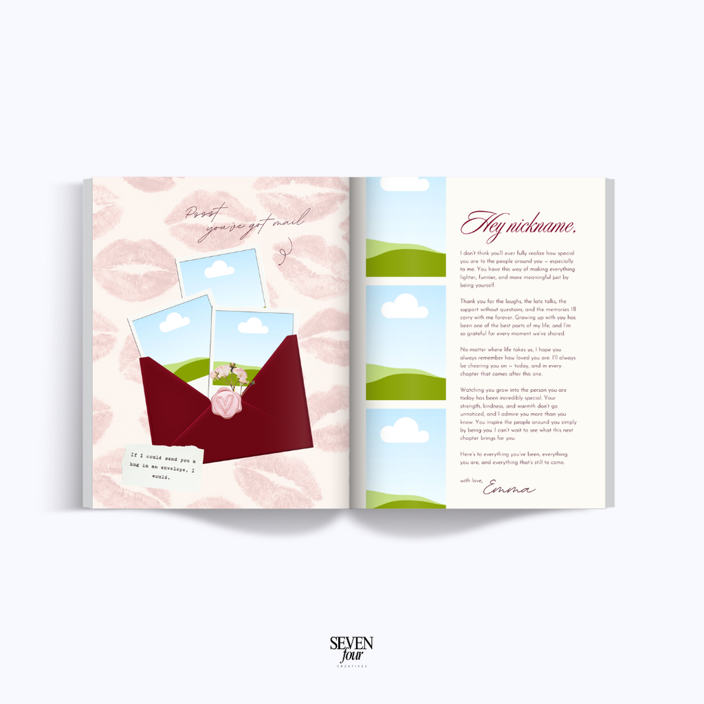 BURGUNDY BLUSH -  21 diner - Seven Four Templates