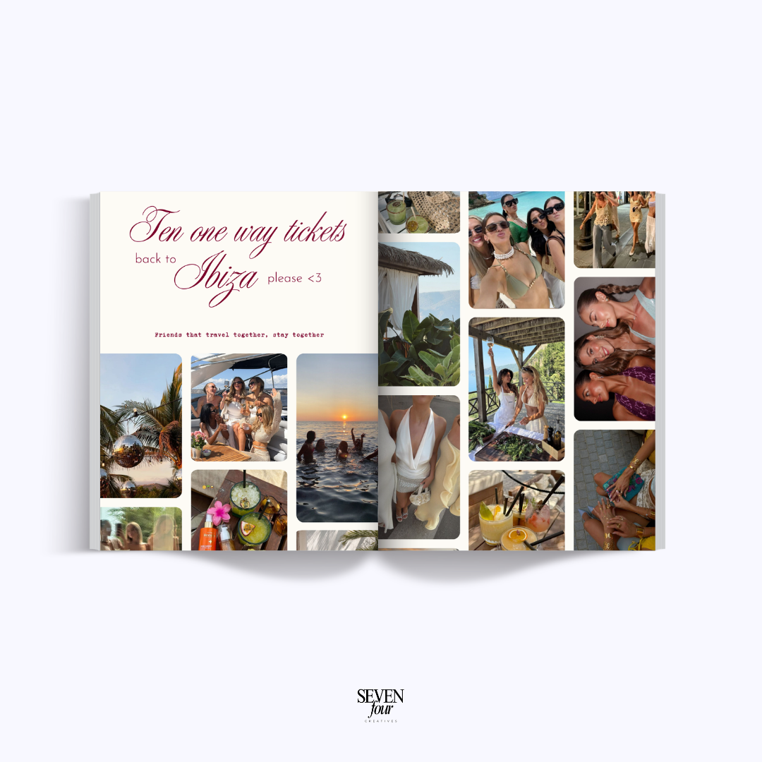 BURGUNDY BLUSH -  21 diner - Seven Four Templates