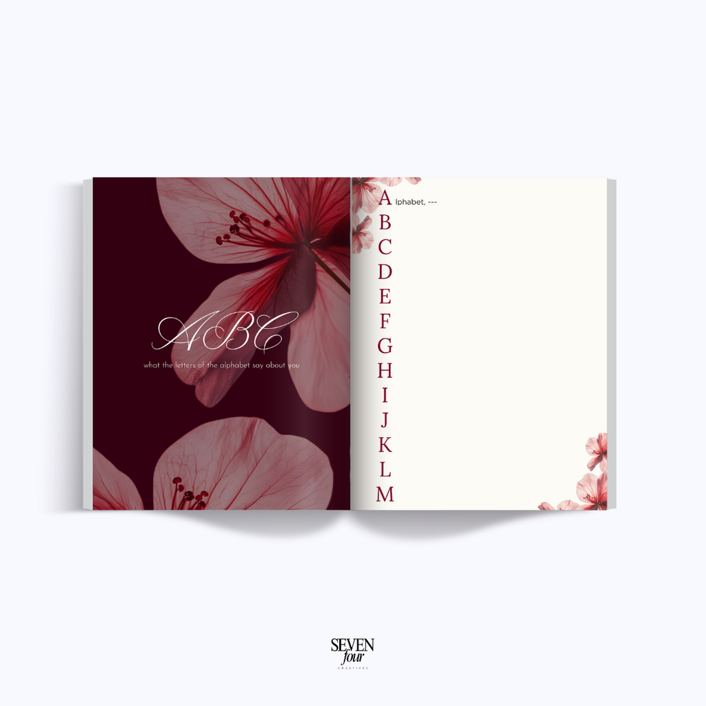 BURGUNDY BLUSH -  21 diner - Seven Four Templates