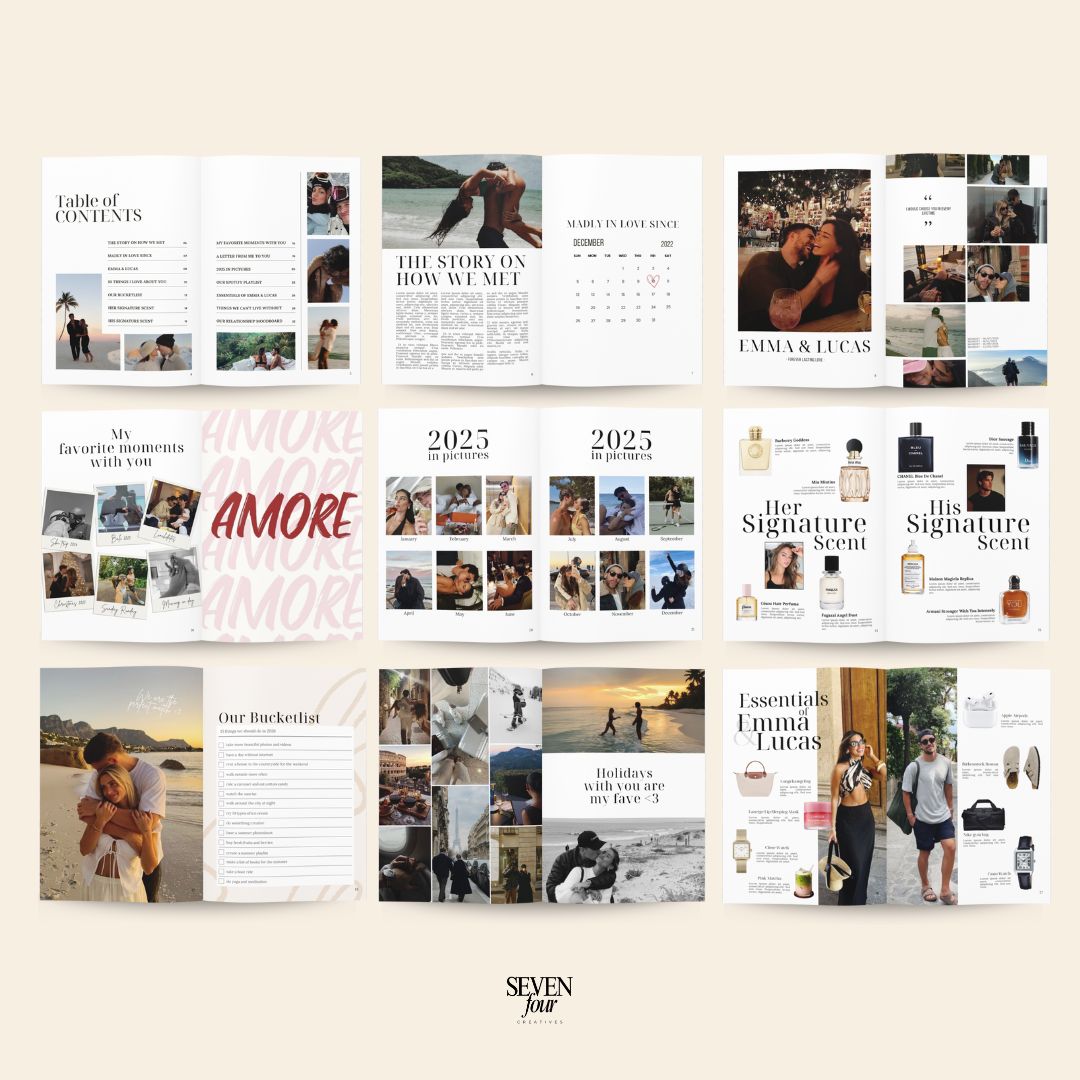 COUPLE EDITION -  Magazine - Seven Four Templates