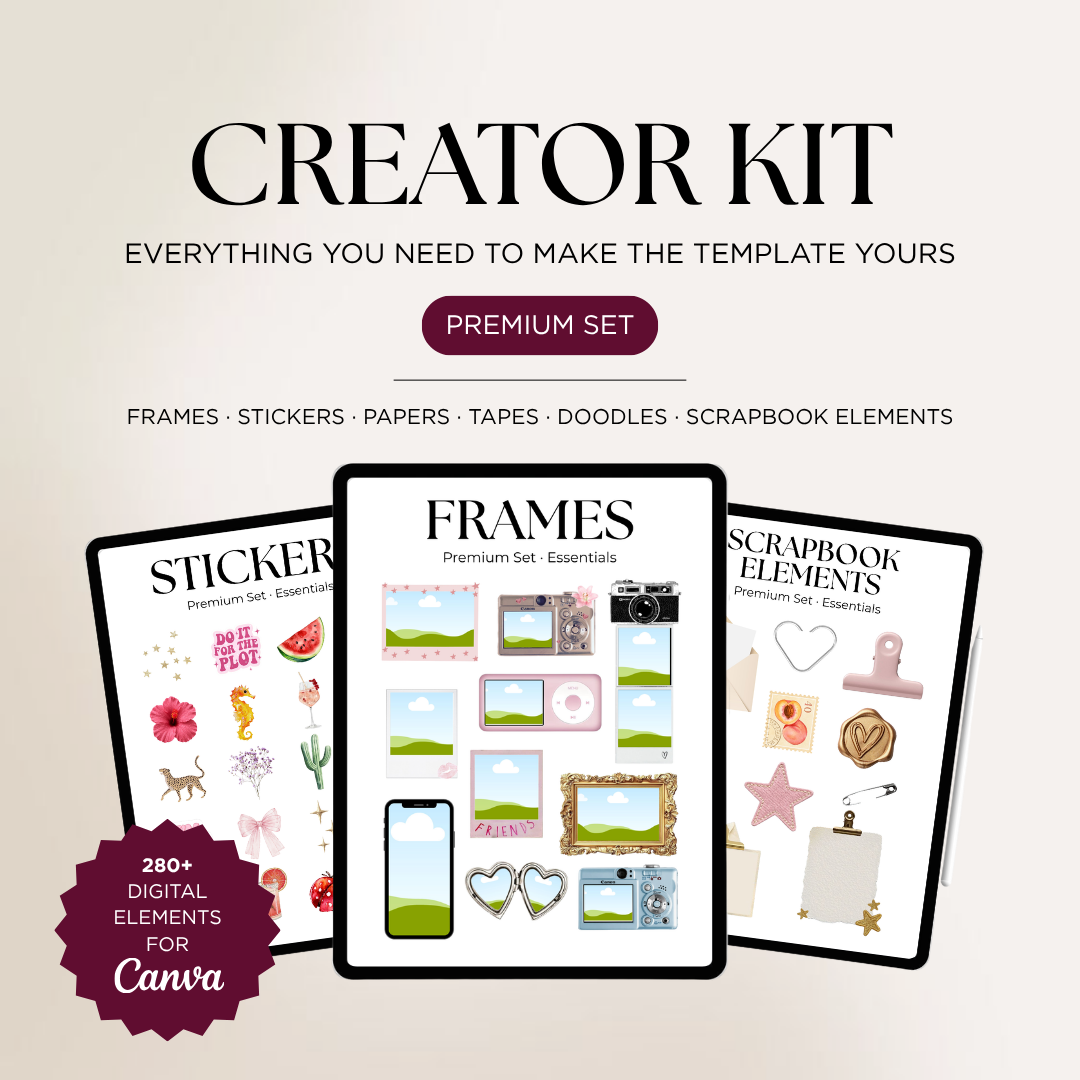 CREATOR KIT PREMIUM - Style Your Template - Seven Four Templates