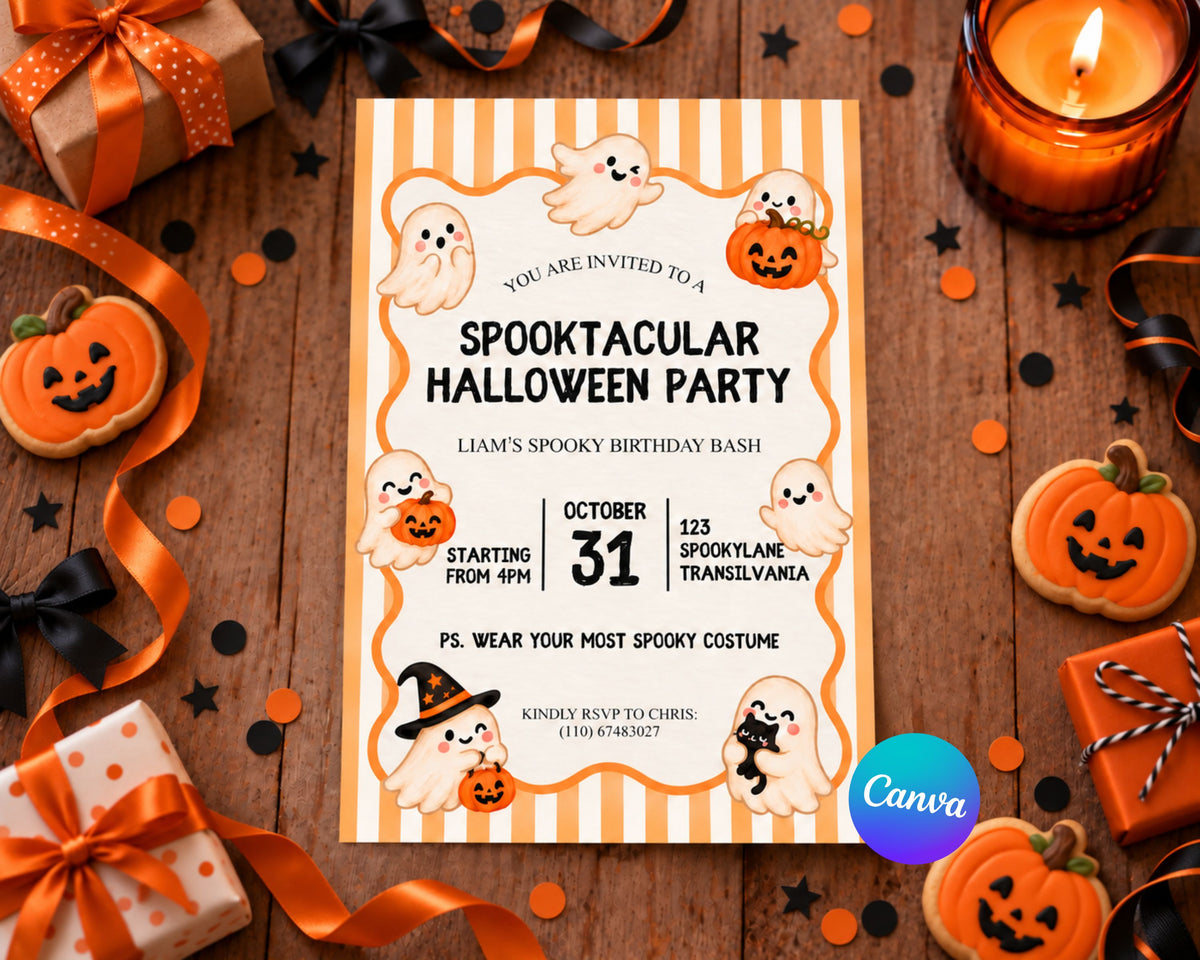 Halloween Invitation - Let's Get Spooky
