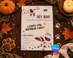Halloween Invitation - Mummy Paws