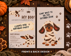 Halloween Invitation - Mummy Paws