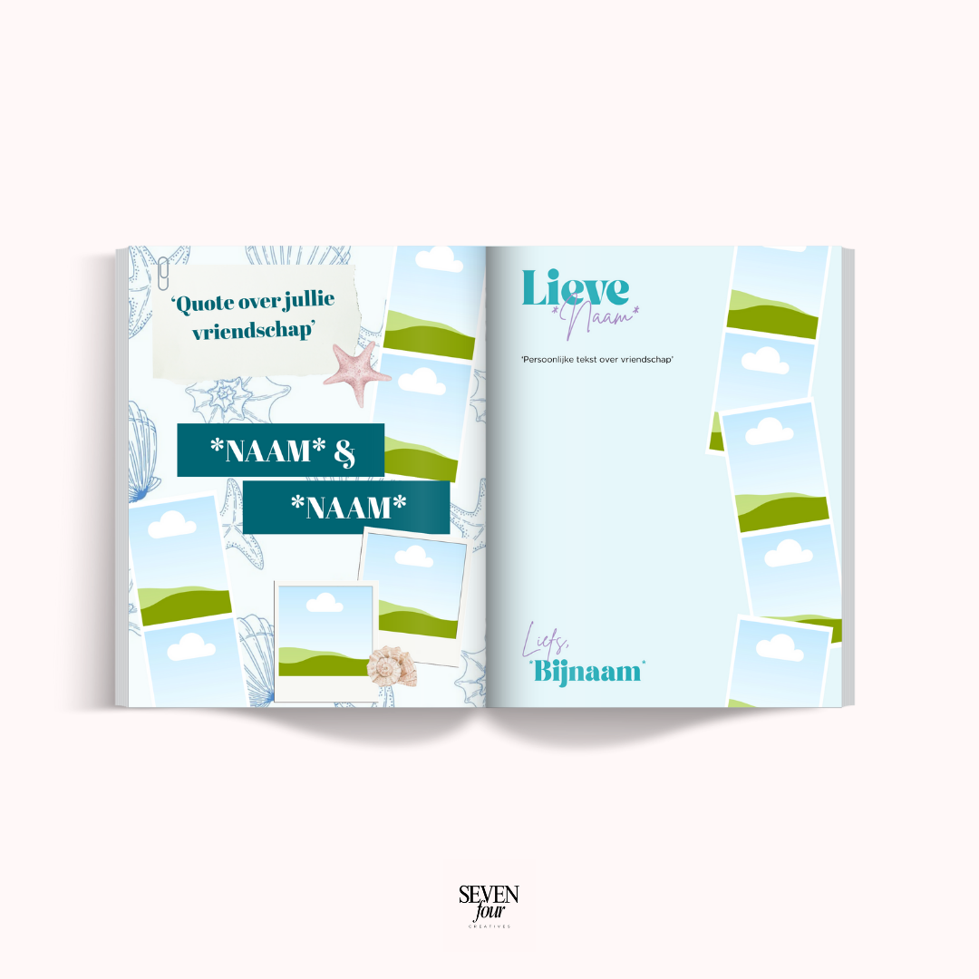 OCEAN BREEZE -  21 diner boek - Seven Four Templates