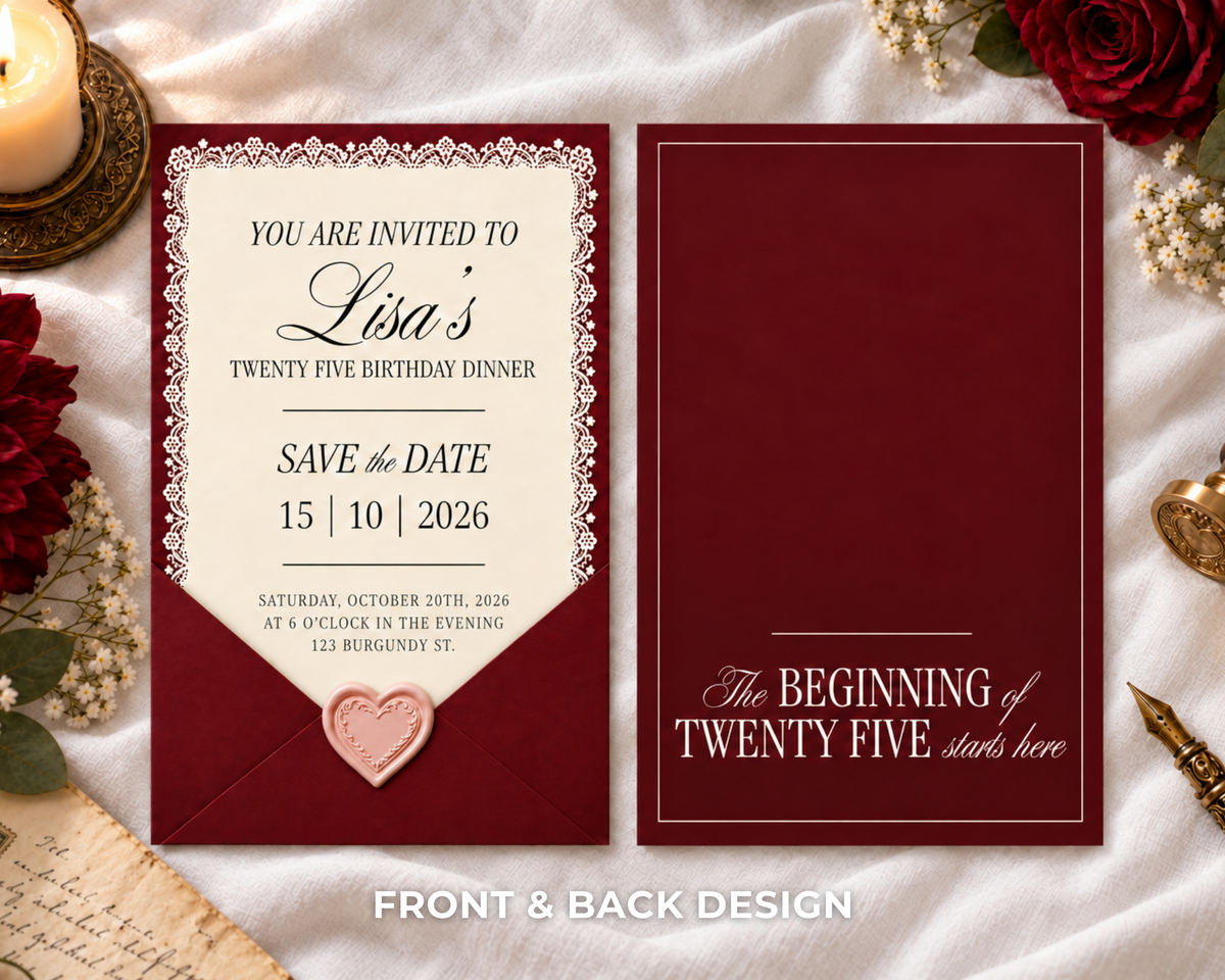 Aesthetic Invitation - Sealed with Love