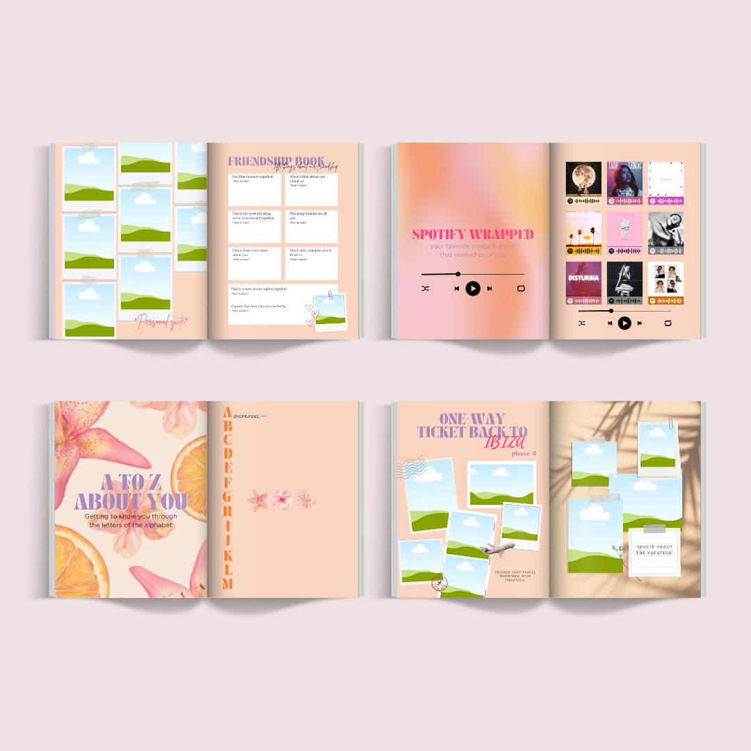 SUNSET SOIREE - Birthdaybook - Seven Four Templates