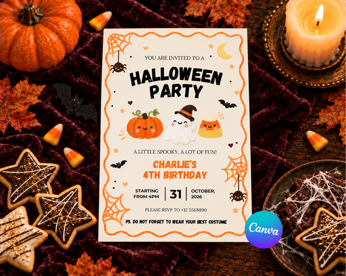 Halloween Invitation - Sweet & Spooky Party